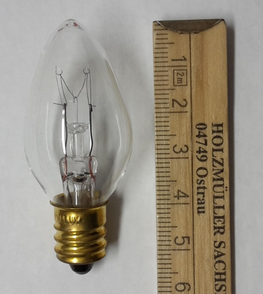 Glühlampe, 110 V, 10 W, E 12